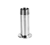 Adaptateur mâle en acier inoxydable DN15, DN20, DN25, DN40, filetage mâle vers Tri Clamp 1,5" 2", pièces mâles, raccords de tuyauterie SS304, longueur 100 mm(DN15 x TC34mm)