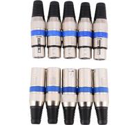 Adaptateur mâle-femelle, connecteur XLR, pour câbles de microphone domestiques de 6 mm de diamètre extérieur