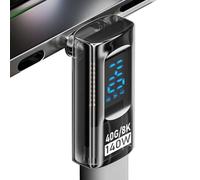 Adaptateur mâle femelle - Convertisseur USB à angle droit de 2,6 x 1,2 x 0,8 cm, rallonge de 90 degrés, testeur de matériau PC pour présentation d'entreprise, divertissement | Port de prévention