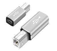 Adaptateur Mâle Femelle USB C À B - Coupleur Haute Vitesse Pour Imprimantes Et Appareils | Chargeur Portlet Portlet Terme De Connexion De Col