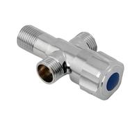 Adaptateur mâle G1/2" en laiton chromé for robinet de salle de bain et douche, inverseur d'eau, vanne de remplissage à 3 voies
