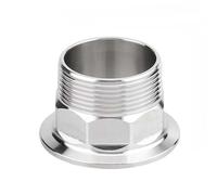Adaptateur mâle hexagonal à triple pince, 1/4 "1/2" 3/4 "1" 1-1/4 "BSP 1/2" 1.5 ", raccord sanitaire en acier inoxydable 304 (Color : Ferrule 25.4mm, Size : 1/2")