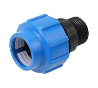 Adaptateur Mâle PE Raccord de Tuyau avec Raccord à Vis PP pour Eau Potable et Systèmes de Production Agricole (32mm x 2,5cm)