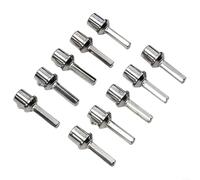 Adaptateur Mandrin Galvanisé Pour Brosse Ramonage(10pcs) | Acier galvanisé, anti-, haute pour résistance aux chocs, pour usage intensif, longue durée de vie