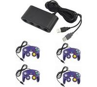 Adaptateur manette Gamecube sur Nintendo Wii U, Switch et PC + 4 manette Game cube Violet Violet https://www.fnac.com/mp43972247/Adaptateur-manette-Gamecube-sur-Nintendo-Wii-U-Switch-et-PC-4-manette-Game-cube-Violet/w-4?oref=91abb4a0-95af-6553-4f8a-cb5105769481