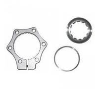 Massi Adaptateur de frein à disque 48823 Center Lock vers 6 trous Noir
