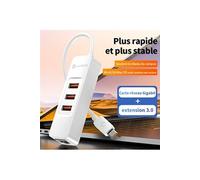 Adaptateur MC804 4 in 1 Type-C HUB pour MacBook, Huawei Mate Book Blanc Marque de l'écosystème Xiaomi