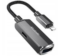 mcdodo Adaptateur USB 3.0 OTG Lightning, câble pour iPhone, Charge Rapide, Transfert de données Haute Vitesse, Compact et Durable, idéal pour Les Voyages et l'utilisation Quotidienne, Noir