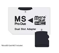 Adaptateur memory stick Pro Double pour cartes mémoires micro SD SDHC