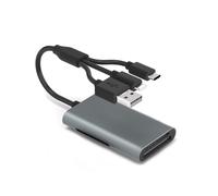 Adaptateur Memory Stick Pro Duo 4 en 1 avec Triple Connecteur pour Interface/USB-C/USB-A pour Cartes /Micro-/MS/XD Picture, Lecteur de