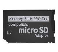 Adaptateur Memory Stick PSP, Cartes Micro SD vers Memory Stick Pro Duo pour Playstation Portable, Appareil Photo, Handycam (support jusqu'à 128g) G