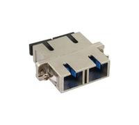 Adaptateur métallique en fibre optique avec manchon en céramique SC / SC SM duplex avec bride