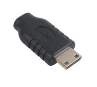 Adaptateur Micro HDMI Type D femelle vers Type C, Mini HDMI mâle F/M noir