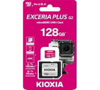 Adaptateur Micro SD KIOXIA 128 Go Exceria Plus G2 UHS-I C10 CON