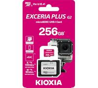 Adaptateur micro SD KIOXIA 256 Go Exceria Plus G2 UHS-I C10 CON