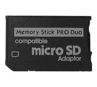Adaptateur Micro SD vers Memory Stick Pro Duo, Compatible PSP 1000/2000/3000, Appareil Photo Sony, Handycam supporte carte Jusqu'à 128 Go G