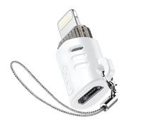 XO Adaptateur Micro-USB Femelle vers Lightning Mâle Design Ultra-compact Blanc