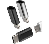 Adaptateur Micro Usb Femelle Vers Usb C Mâle Chargeur(Lot De 3)Type C Cable Prise Connecteur Compatible Avec Samsung Charge Pour Apple Iphone 16 15 Pro Pour Ipad Transmission Données Synchro[Z979]