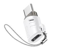 Adaptateur Micro-USB Femelle vers USB C Mâle Design Ultra-compact XO Blanc