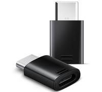 Adaptateur Micro-USB Femelle vers USB Type C Charge et Synchro Samsung Noir