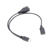 Adaptateur Micro USB mâle vers USB femelle, câble OTG, séparateur en Y #69722