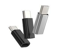 Adaptateur Micro USB USB C(3Pack)pour iPhone 15 Pro Max pour iPad Air4/5 Mini6 Macbook Air Compatible avec Samsung Type C Jack Accessoires pour Apple Femelle Prise Câble Type-c Mâle Fiche