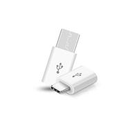 Adaptateur Micro USB vers Type C pour MOTOROLA Moto X4 Convertisseur Blanc
