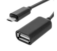 Adaptateur Micro USB Vers USB Femelle OTG - Noir