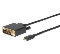 Microconnect usb3.1cdvi18b 1.8m usb c dvi-d noir câble vidéo et adaptateur