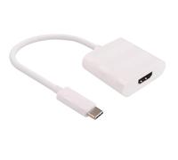 Adaptateur MicroConnect USB-C - HDMI 0,15 m Blanc