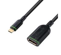 Adaptateur MicroConnect USB-C vers DisplayPort 0,2 m Noir 8J4D8E9, MC-USBCDP-A