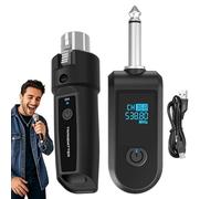 Adaptateur Microphone Sans Fil - Émetteur et Récepteur de Microphone Non Filaire pour Microphones Sans Fil - Adaptateur Guitare Électrique - Pour Karaoké, Parler, Performance, Vlogging, Fitness