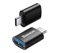 Adaptateur Mini Baseus Ingenuity Series USB-C Vers USB-A 3.2 10GBIT/S Noir OTG