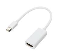 Adaptateur Mini DisplayPort DP vers HDMI femelle 1.3 prenant en charge l'audio pour Mac book, 20cm blanc