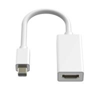Adaptateur Mini DisplayPort Mâle vers HDMI Femelle MacBook 4K Full HD LinQ Blanc