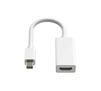 Adaptateur Mini DisplayPort Mâle vers HDMI Femelle Macbook 4K Full HD Blanc
