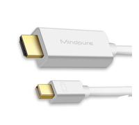 Adaptateur Mini DisplayPort (Mini DP) vers HDMI 1080P - Pour MacBook et autres appareils compatibles 2 m