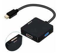 BENFEI Adaptateur Mini DisplayPort 4K HDMI/DVI/VGA, 3-en-1 convertisseur Mini DP (Thunderbolt) pour MacBook Air, Mac Mini, Microsoft Surface Pro 3/4