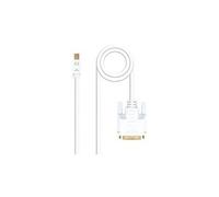 Nanocable 10.15.4202 câble vidéo et adaptateur 2 m Mini DisplayPort DVI Blanc