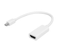 Adaptateur Mini DP mâle vers HDMI femelle : transmission universelle, compatibilité, léger, robuste, design fin et compact, portable, Full HD