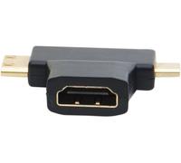 Adaptateur mini et micro hdmi male vers hdmi femelle