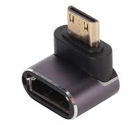 Adaptateur Mini HD vers HD 270 degrés avec prise en charge de la lumière LED 8K UHD2.1 Plug and Play Mini convertisseur HD mâle vers HD femelle pour tablettes