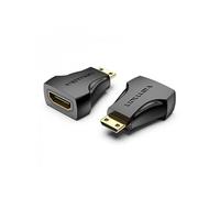Adaptateur Mini HDMI mâle vers HDMI femelle Vention - Noir