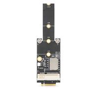 Adaptateur Mini PCI-E vers M.2 A/E, kit de Carte d'extension SIM, Prise en Charge PCI-E / 2G GSM/GPRS / 3G / CDMA/WLAN/WWLAN/USB Petites Cartes, etc., pour Win10/8/7/2000/Linux/OS X etc