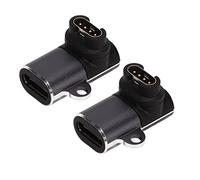 Adaptateur Mini USB C, 2pcs Plug and Play Alliage Shell Coude à 90 Degrés Adaptateur de Type C de Noyau de Cuivre de Haute Précision pour Montre Intelligente