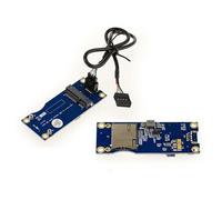 Adaptateur MiniPCIe vers USB pour module WWAN LTE Avec support carte SIM. Compatible 3G 4G Avec support carte SIM. Compatible 3G 4G