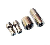 Adaptateur modifié pour meuleuse d'angle de type 100 vers mandrin droit fileté M10, convient pour les têtes de meulage avec un diamètre de trou intérieur de 3 mm et 6 mm (3 pièces)