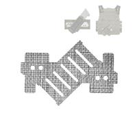 Adaptateur Molle Tactique 45 Degrés for Porte-Chargeur, Ceinture et Gilets | Panneau de Conversion Léger avec Fixation Multipoint, Extension Compacte for Matériel Modulaire, Entraînement