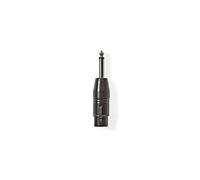 Adaptateur mono xlr xlr femelle à 3 broches - 6,35 mm mâle noir