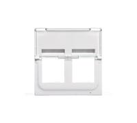Adaptateur MOSAIC double fiche KEYSTONE blanc 078610